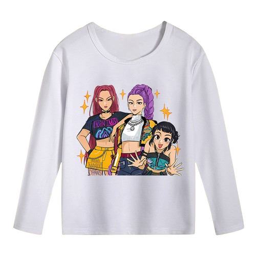 Huntrix white long Sleeve