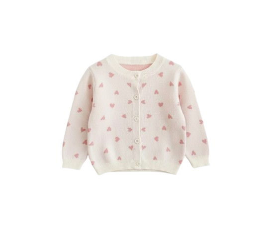 Baby knit heart sweater