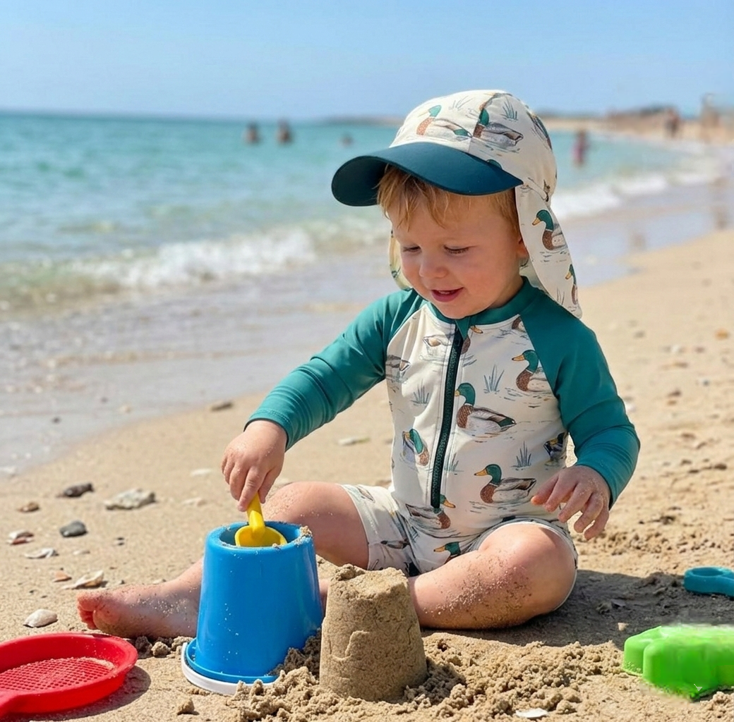 Mallard duck swim suit with hat