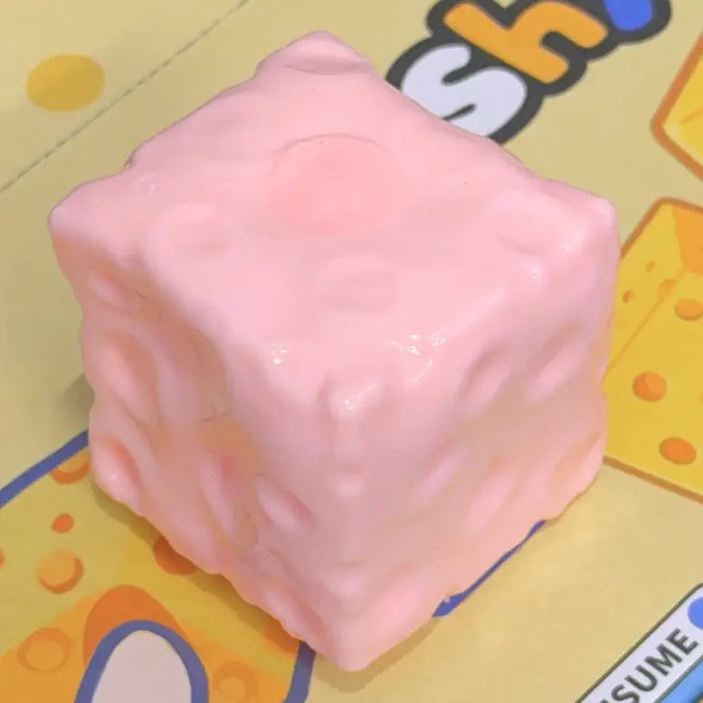 6cm Vaseline Cheese Yellow & Pink 12pc/Display