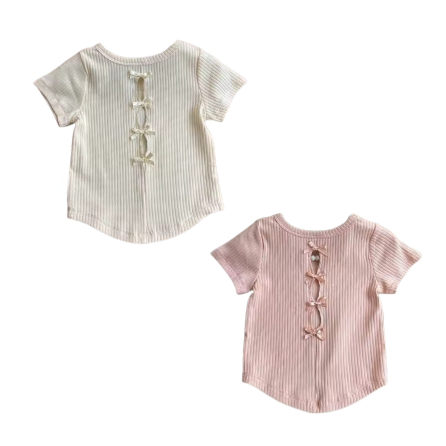 Bow Back Ribbed T-shirts