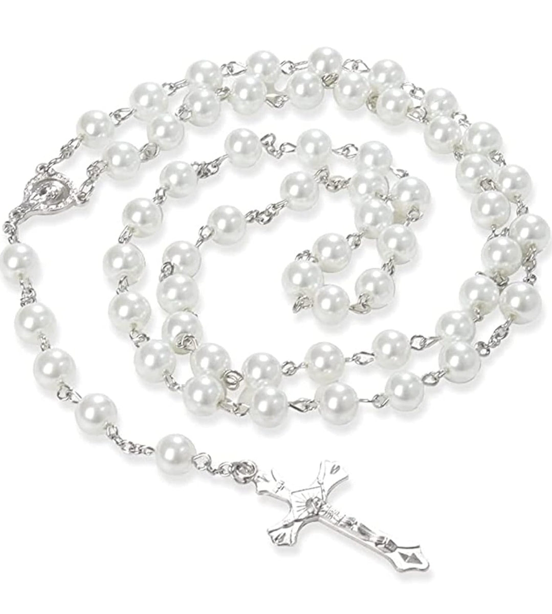 White Pearl Rosary
