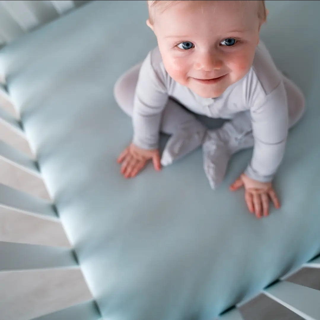 Pip and Phee - Blue Bamboo Crib Sheets