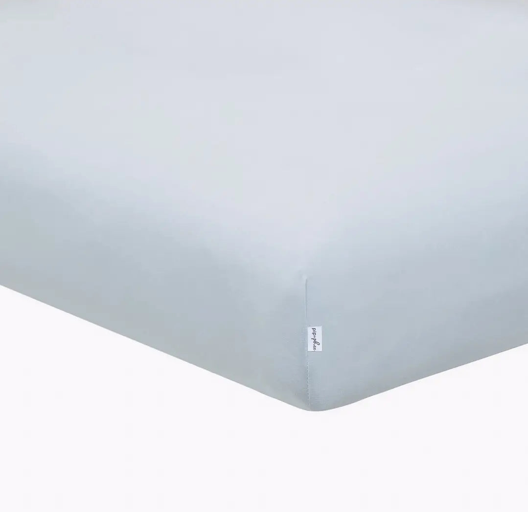 Pip and Phee - Blue Bamboo Crib Sheets