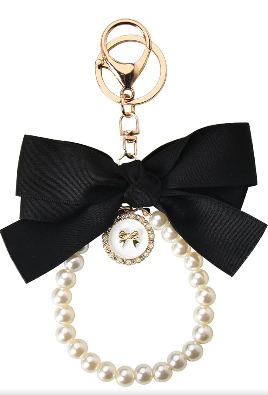 Pearl Bow Key Chain