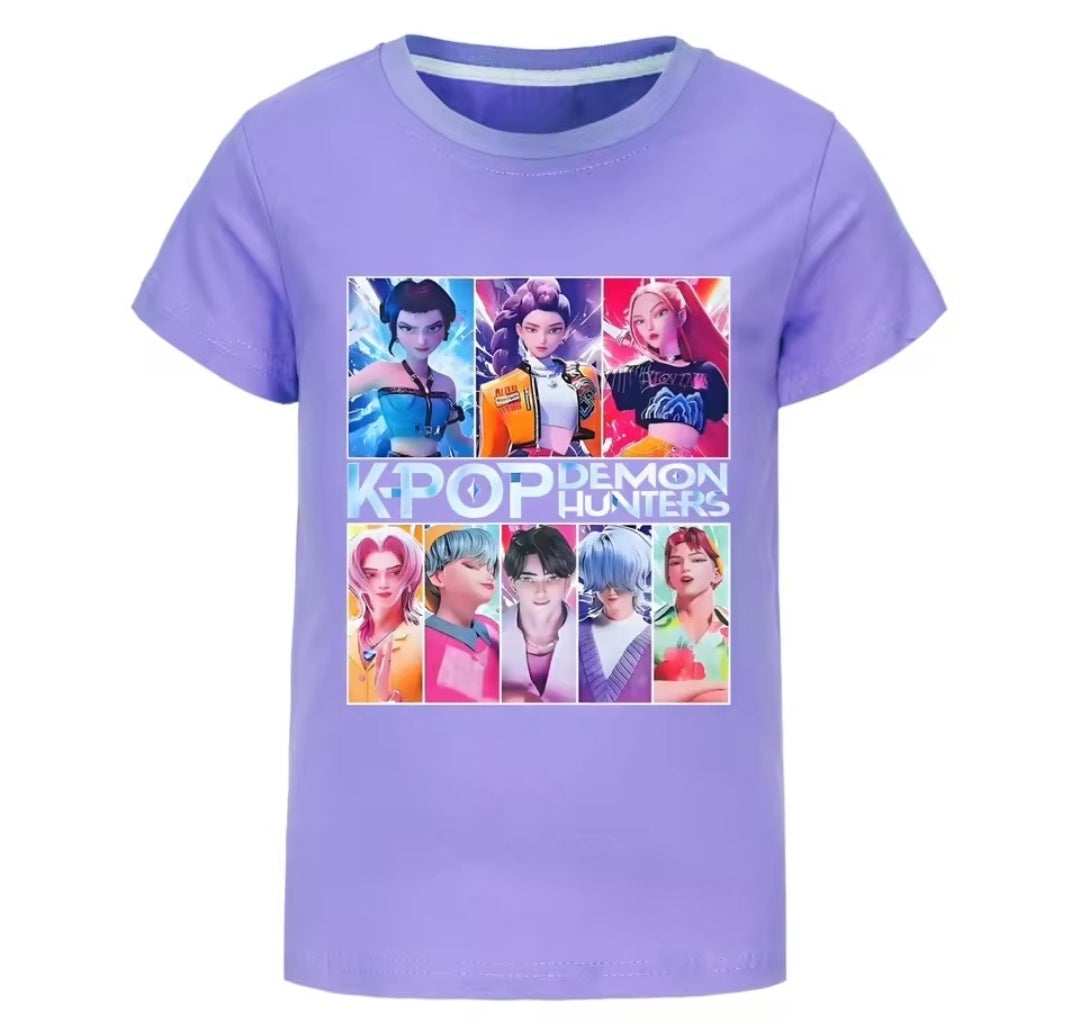 Purple Huntrix/ Saja boy tshirt