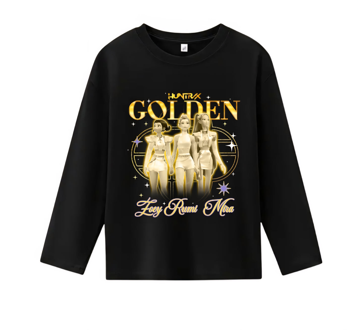 Golden Huntrix Black Long Sleeve Top
