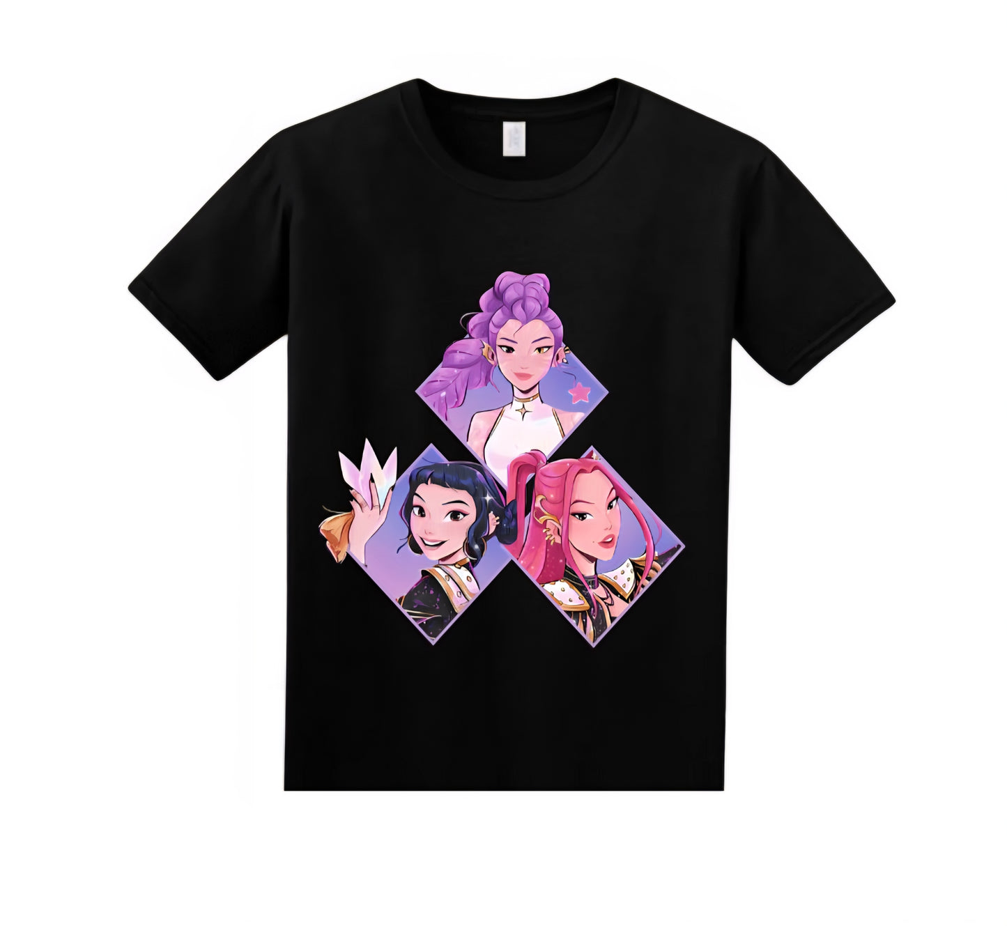 Golden Black Short Sleeve Top