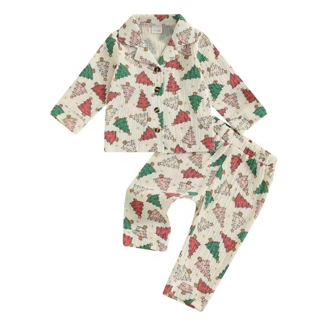 Christmas tree Satin pjs