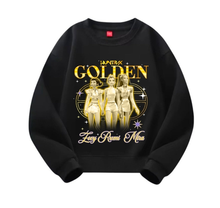 Gold crew sweater