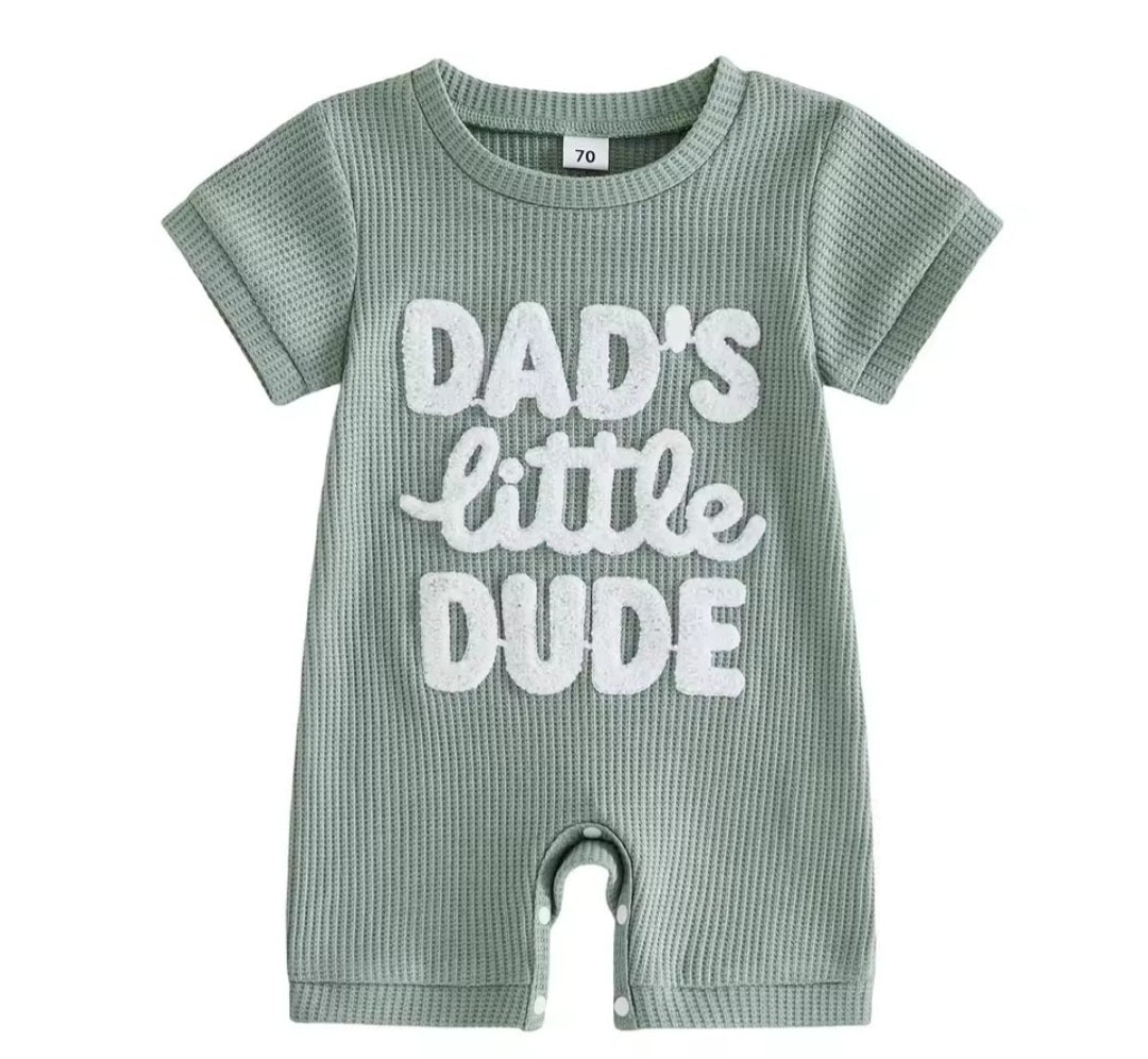 Green Dad's little Dude
