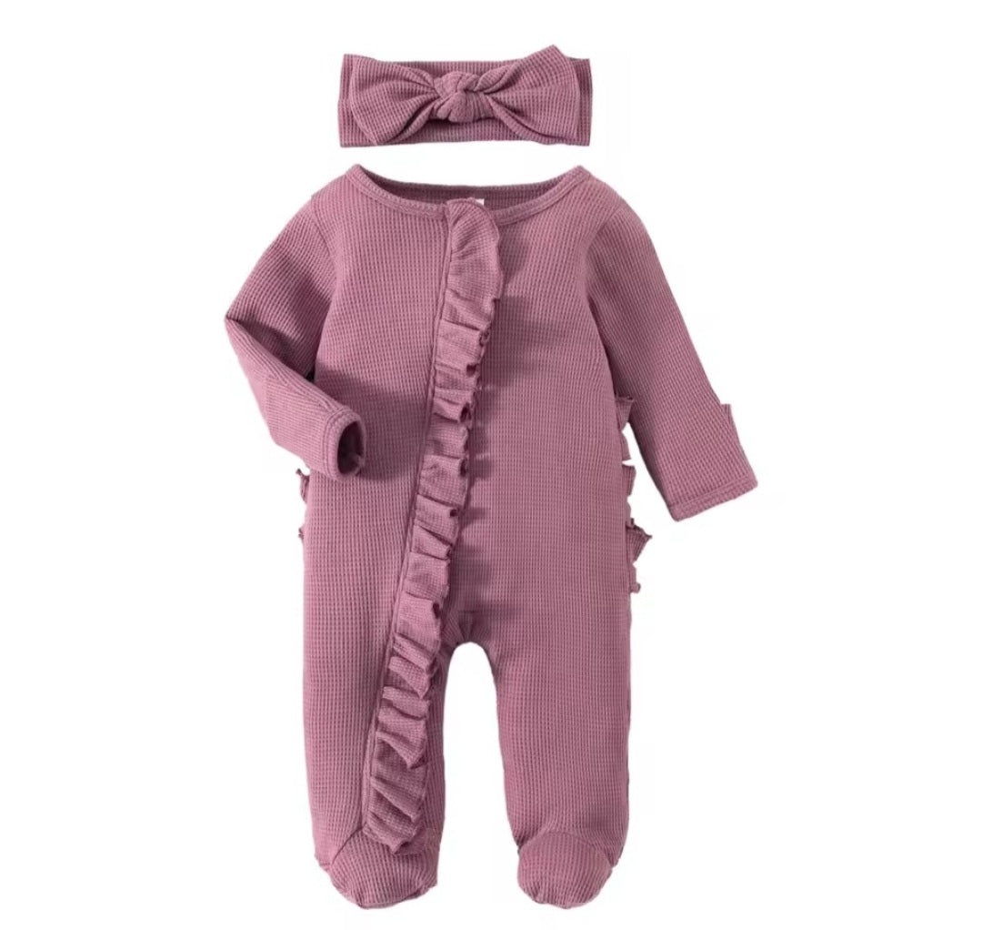 Purple Sleeper with headband