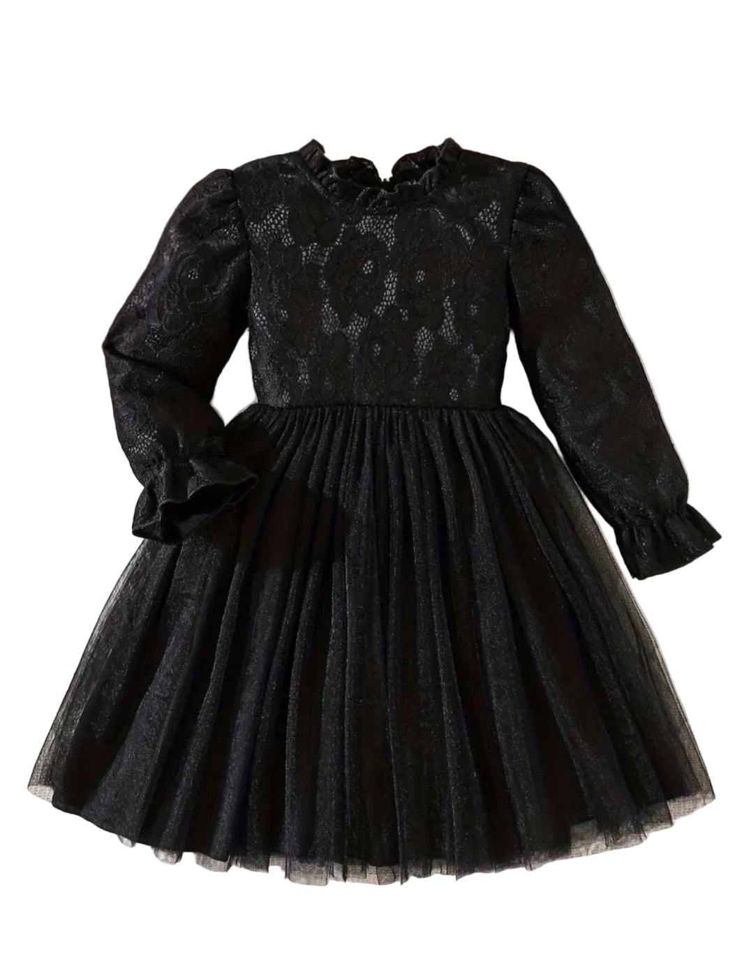 Black Lace Dress with tutu skirt