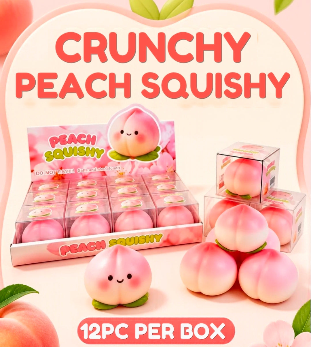 PEACH CRUNCHY SQUISHY TOY