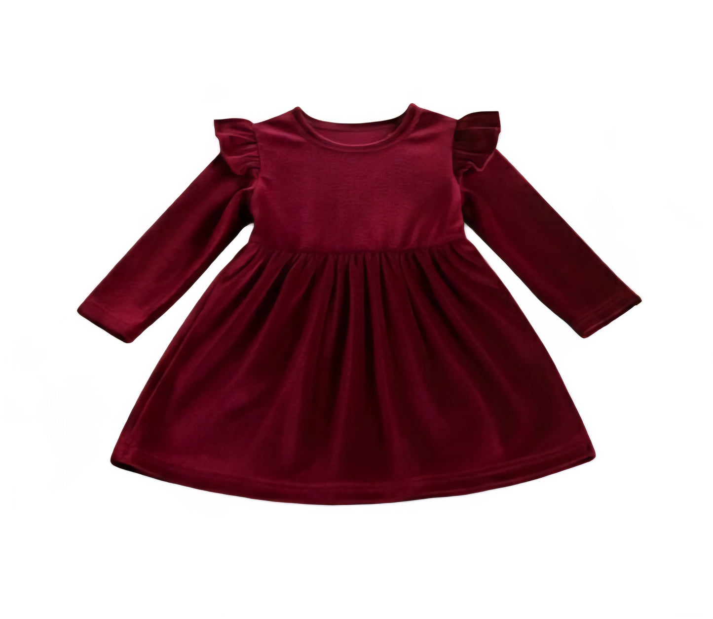 Red velvet baby dress