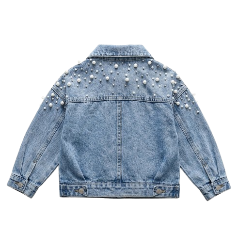 Pearl denim jean jacket