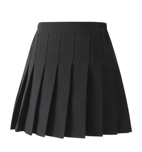 Black Pleated Skirt