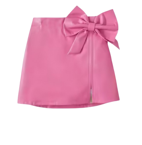 Leather Pink Skirt