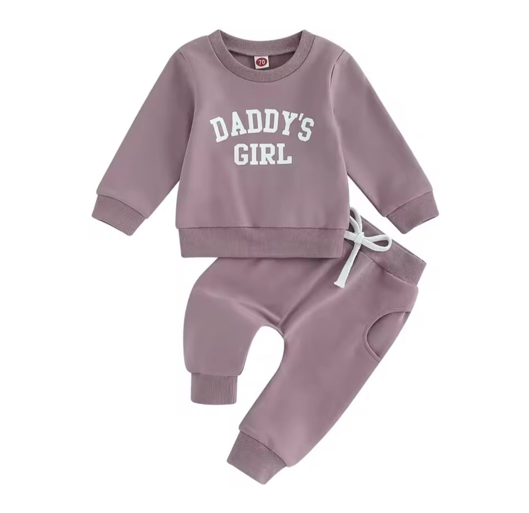 Daddy's Girl Purple Set