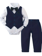 Navy Baby boy suit