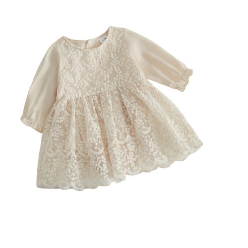 Lace cotton dress