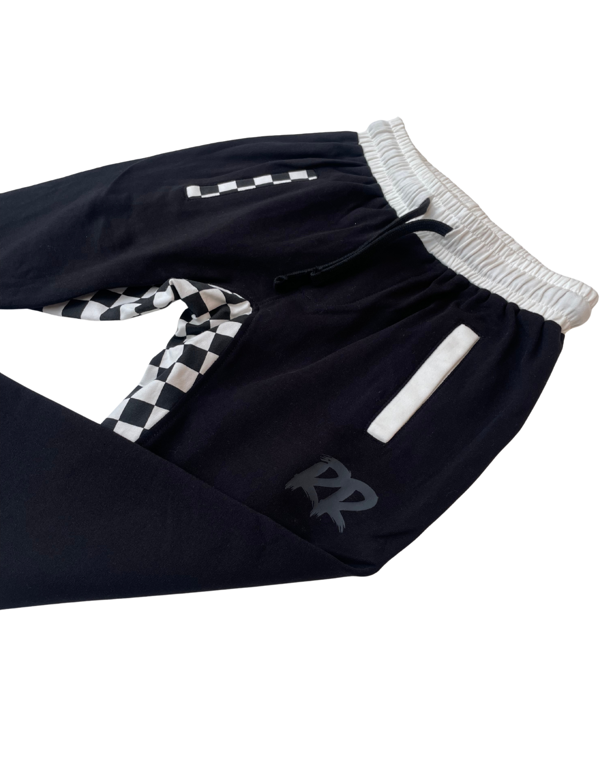 Fast Gas - Jersey Jogger - White Checkered
