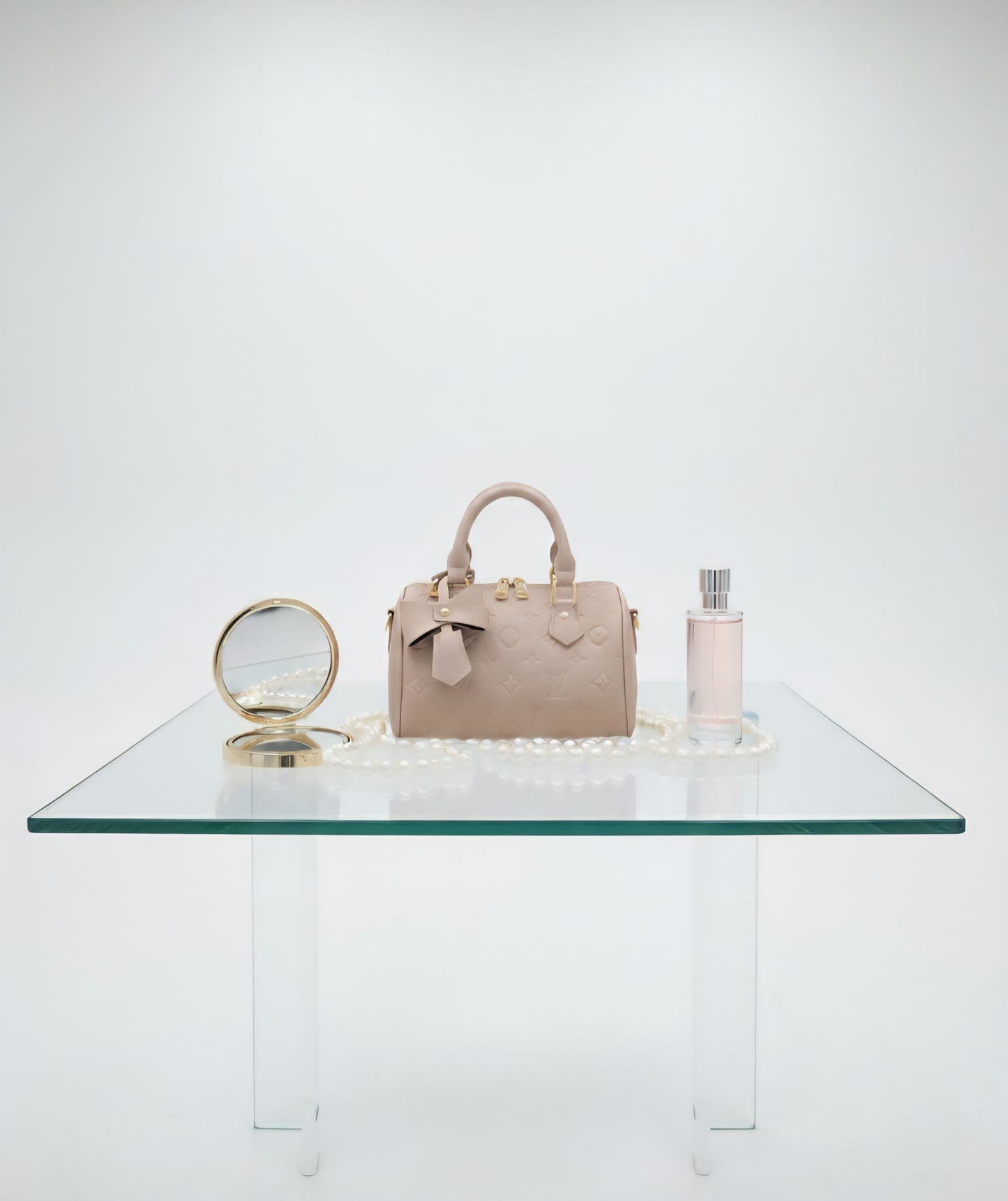 Dusty pink lv speedy