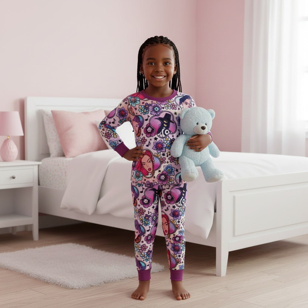 Fitted Huntrix Pjs - Pre order