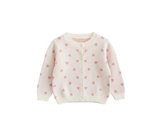 Baby knit heart sweater