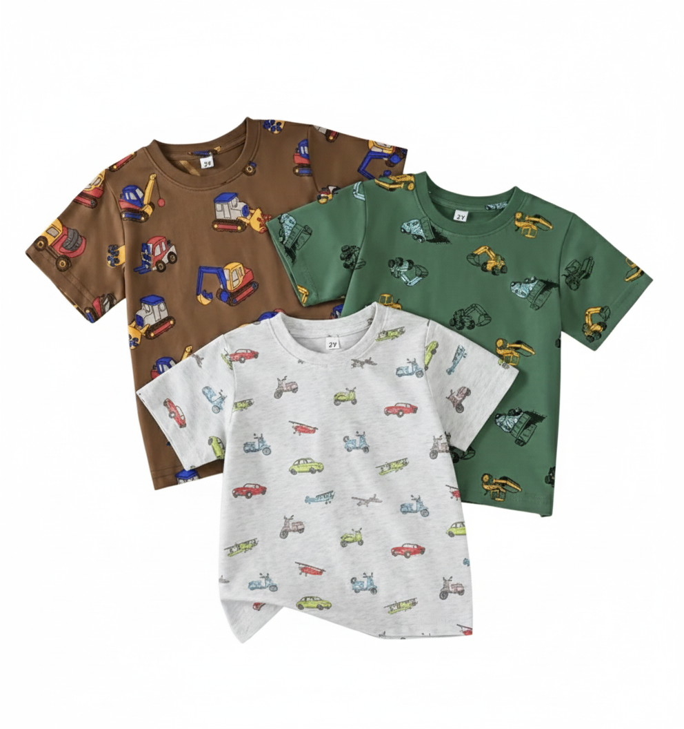 Boys assorted truck tshirts