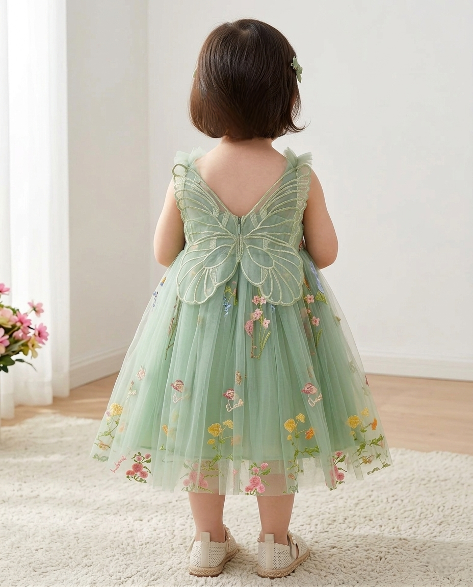 Green 🌼 Flower dress