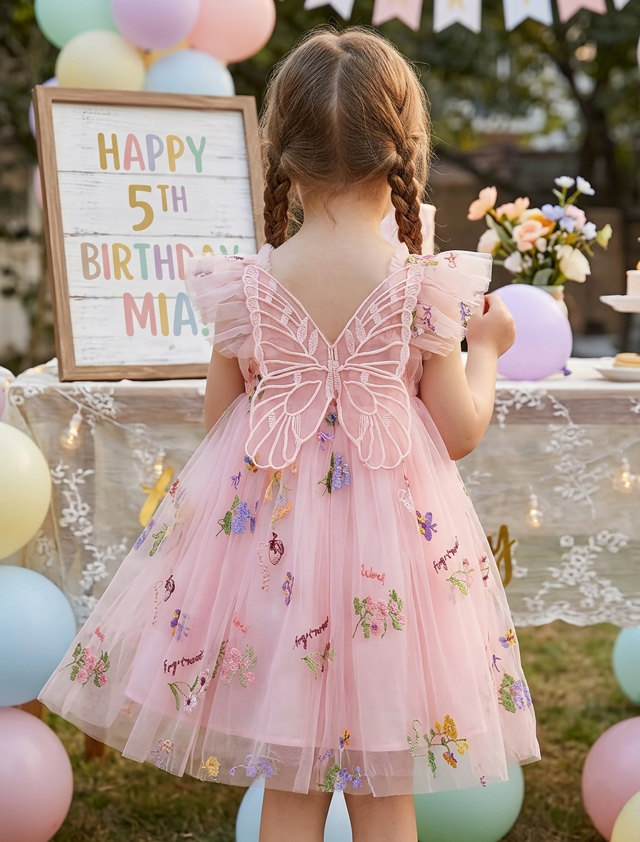 Pink🌸Flower dress
