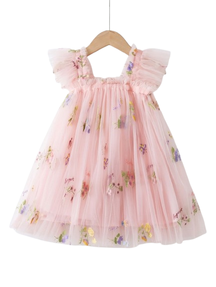 Pink🌸Flower dress