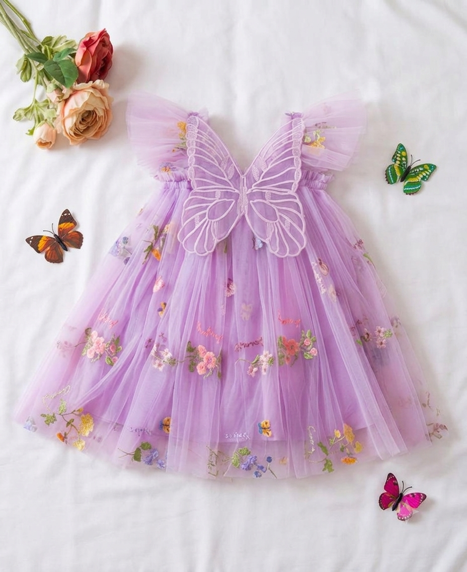 Purple flower🌹 dress