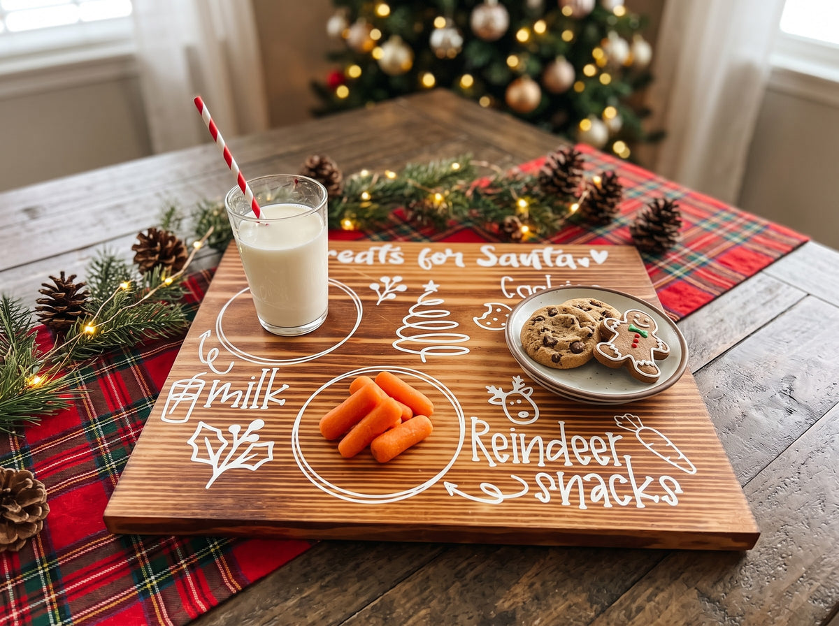 Treats For Santa Bamboo Board