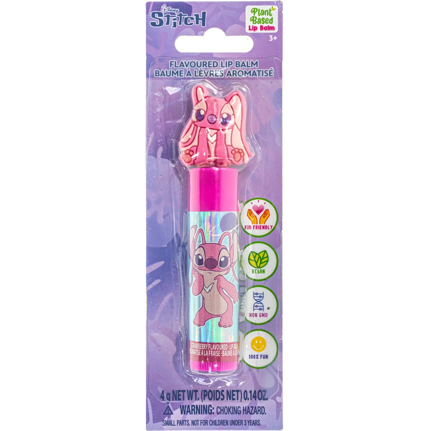 Stitch Angel Lip Balm with Character Rubber Topper