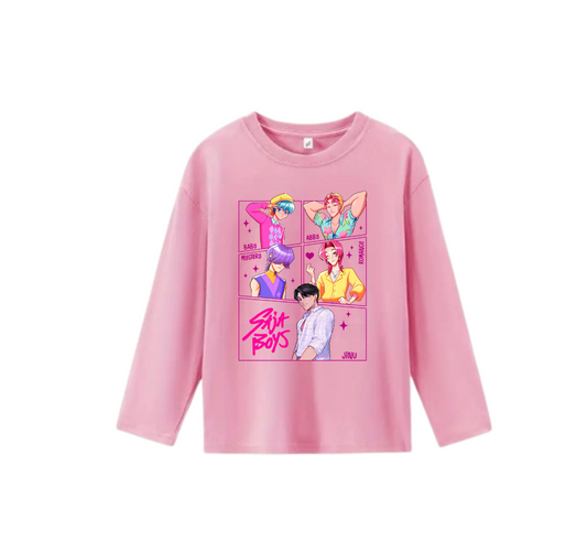 Saja Boys Pink Long Sleeve Top