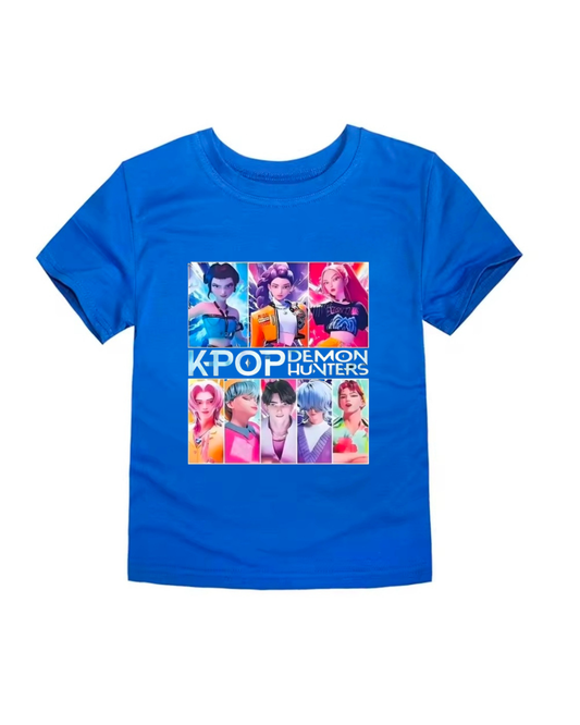 Huntrix/ Saja Boys Blue tee