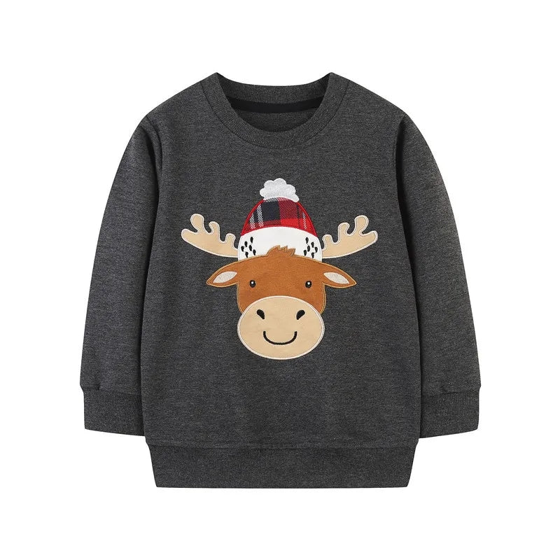 Grey Reindeer sweater