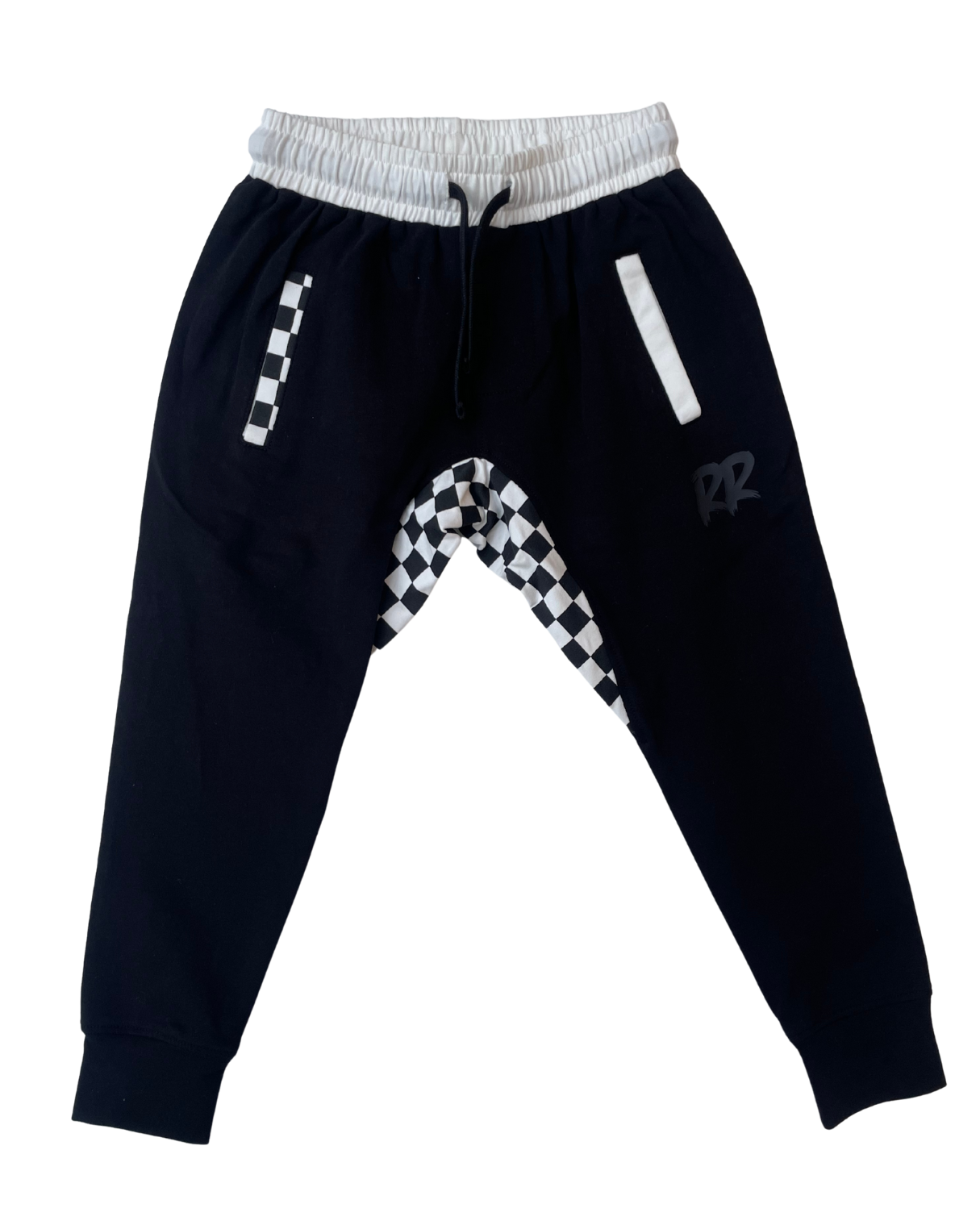 Fast Gas - Jersey Jogger - White Checkered
