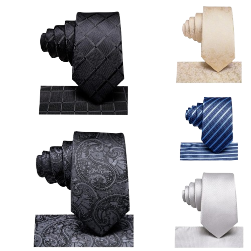 Pocket square and Tie