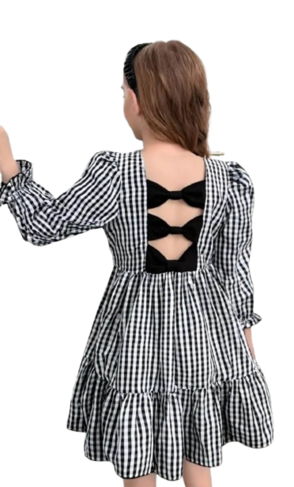 Gingham prairie dress