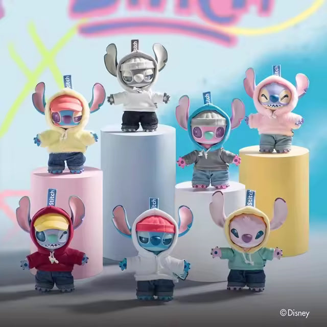 DISNEY 100% Authentic Gen Z Street Stitch 1pcs Blind Box