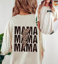 Load image into Gallery viewer, Mama leopard lightning tshirt
