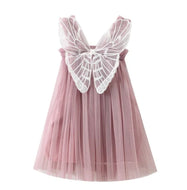 Rose pink butterfly dress
