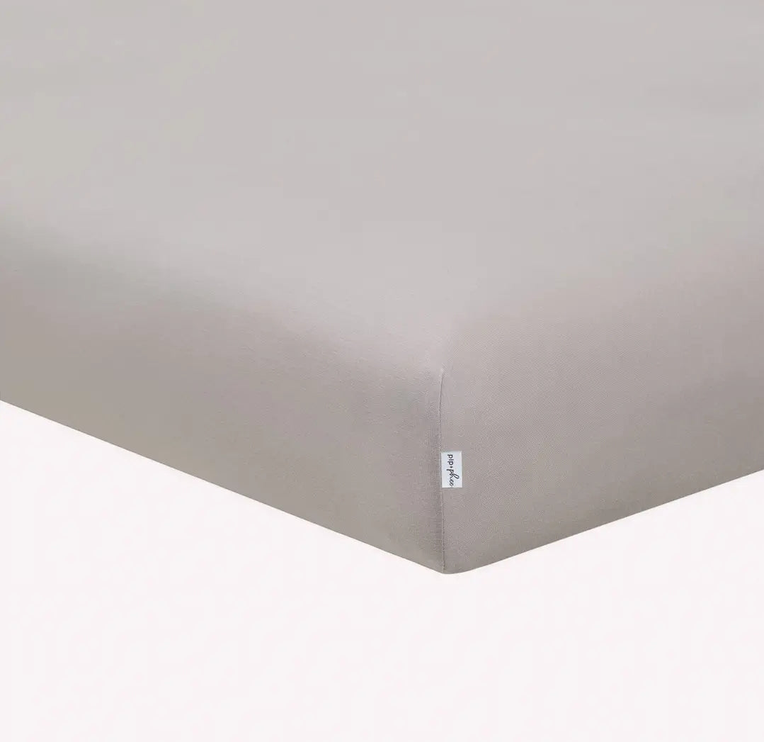 Pip and phee - Siver bamboo crib sheets