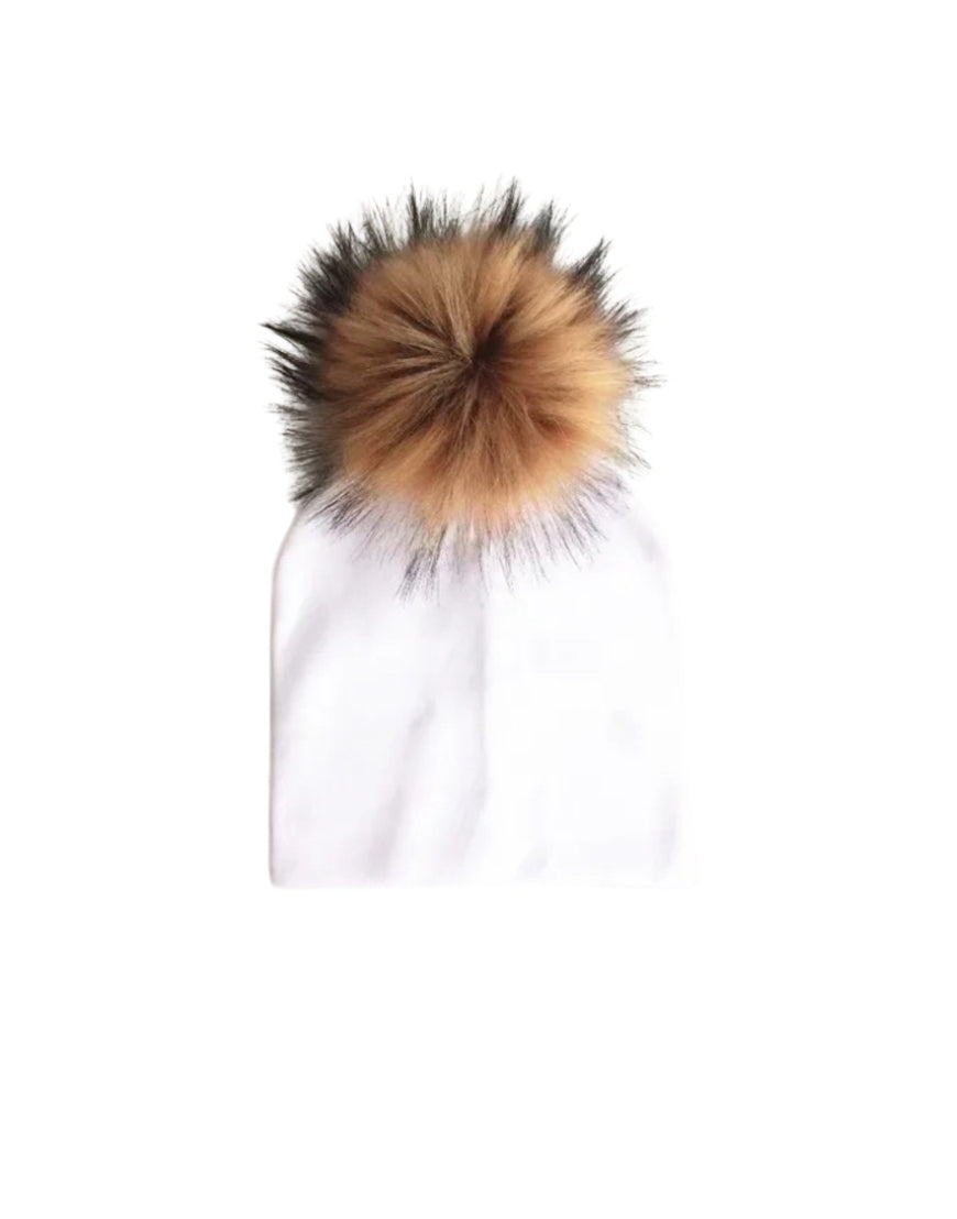 Cotton Beanies with Pom