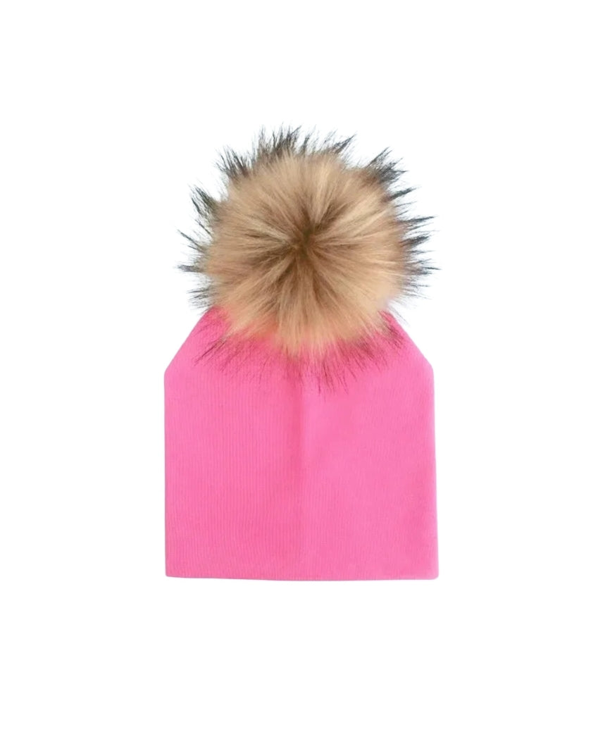 Cotton Beanies with Pom