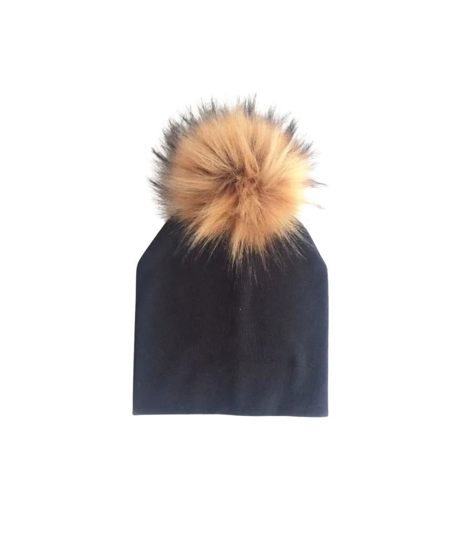 Cotton Beanies with Pom