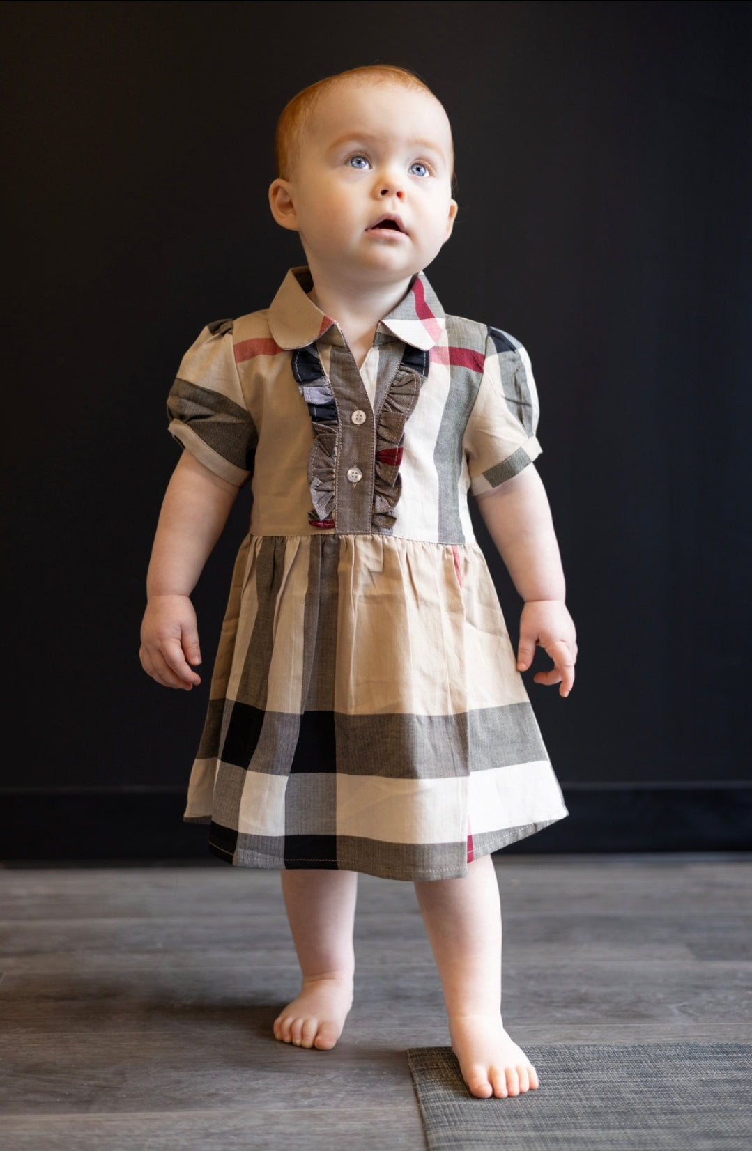 Collared Bur Baby Dress